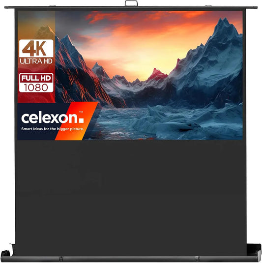 Produit 200x113cm 16:9, celexon Ultramobil Plus Pro écran Pull-up 85', Écran pull-up portable 4K Full HD à installation rapide, avec poignée et