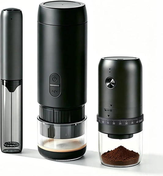 Mousseur à lait, émulsionneur à lait, portable, USB, coffret cadeau complet 3 pièces, Machine à café portable électrique, recharge USB-C