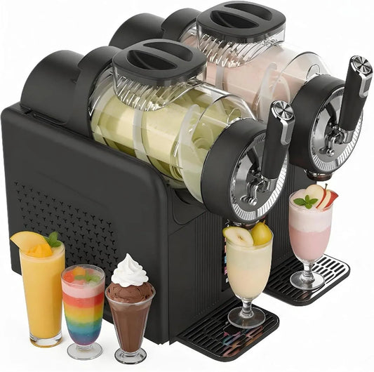Machine à Granita, machine à glace et sorbet, machine à granité, machine à café électrique, 185 W, professionnel, noir, pour La Maison