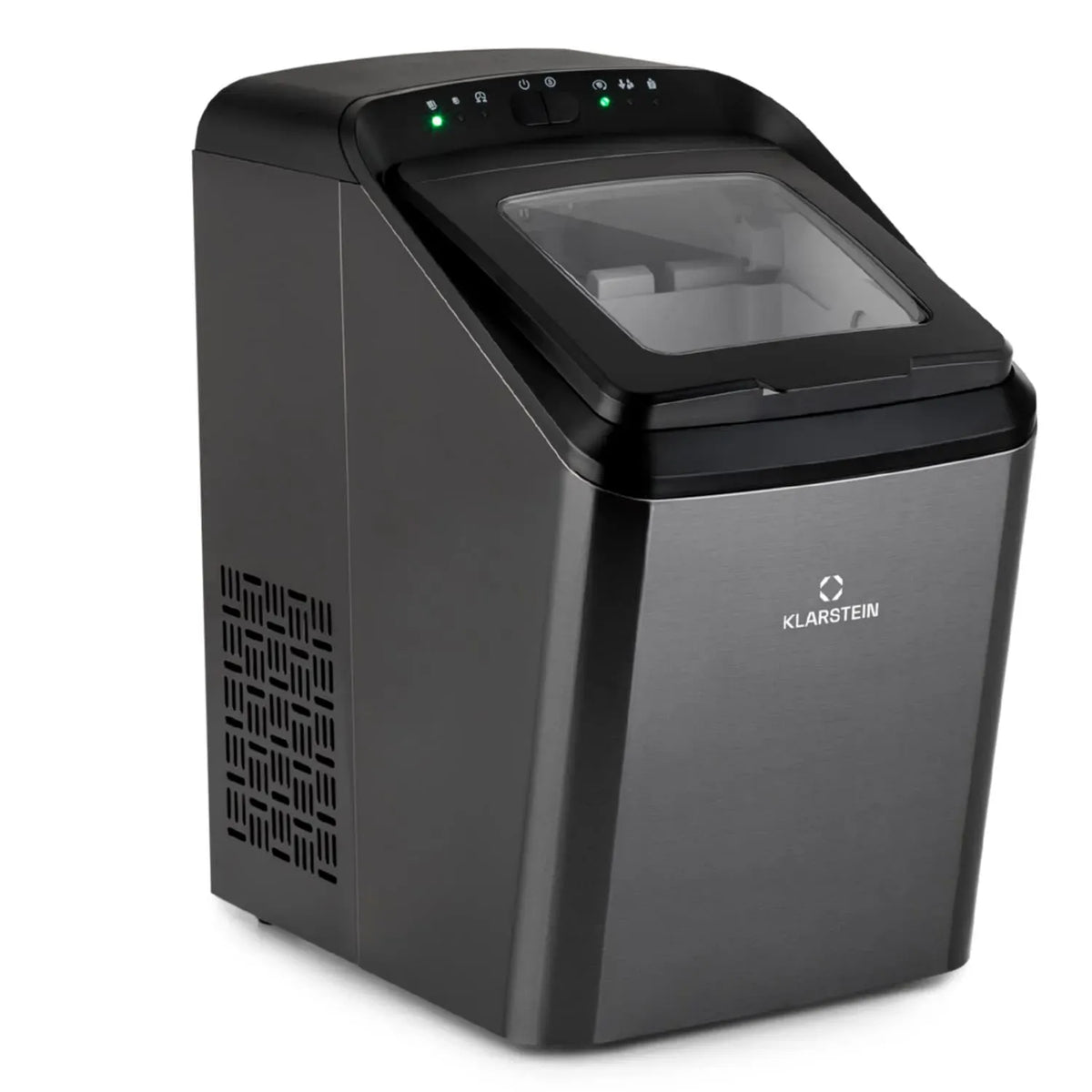 Klarstein Machine à glaçons, 2,9 L, tactile, Ice Maker avec Commandes Tactiles, Capacité de 2,9L