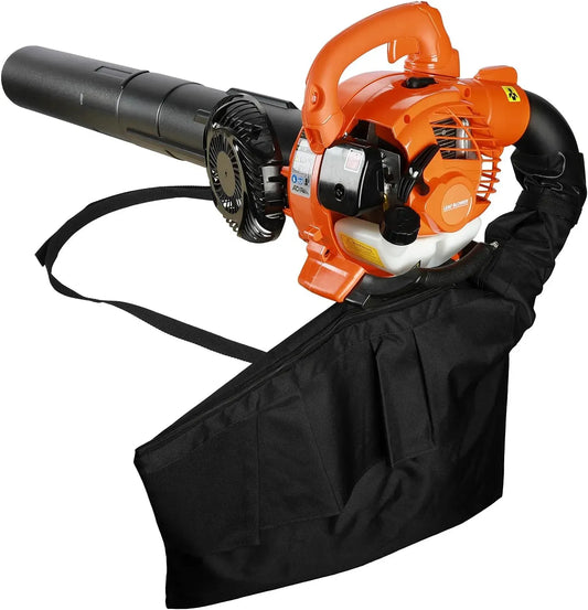 Aspirateur 26cc, Moteur Puissant 0,7kW, Souffleur à Gaz 2 Temps, 0,7 kW