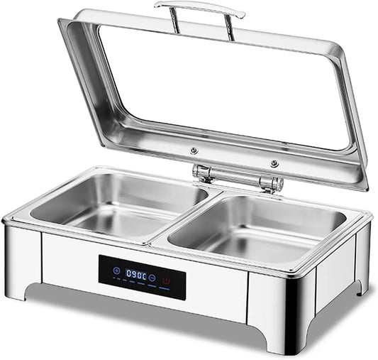 Chauffe-plats de buffet, 9 L, tactile, professionnel, restaurant