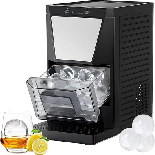 Machine à glaçons, fabrique à glaçons, Machine à glaçons autonettoyante produisant des boules de glace transparentes en 60 minutes pour whisky