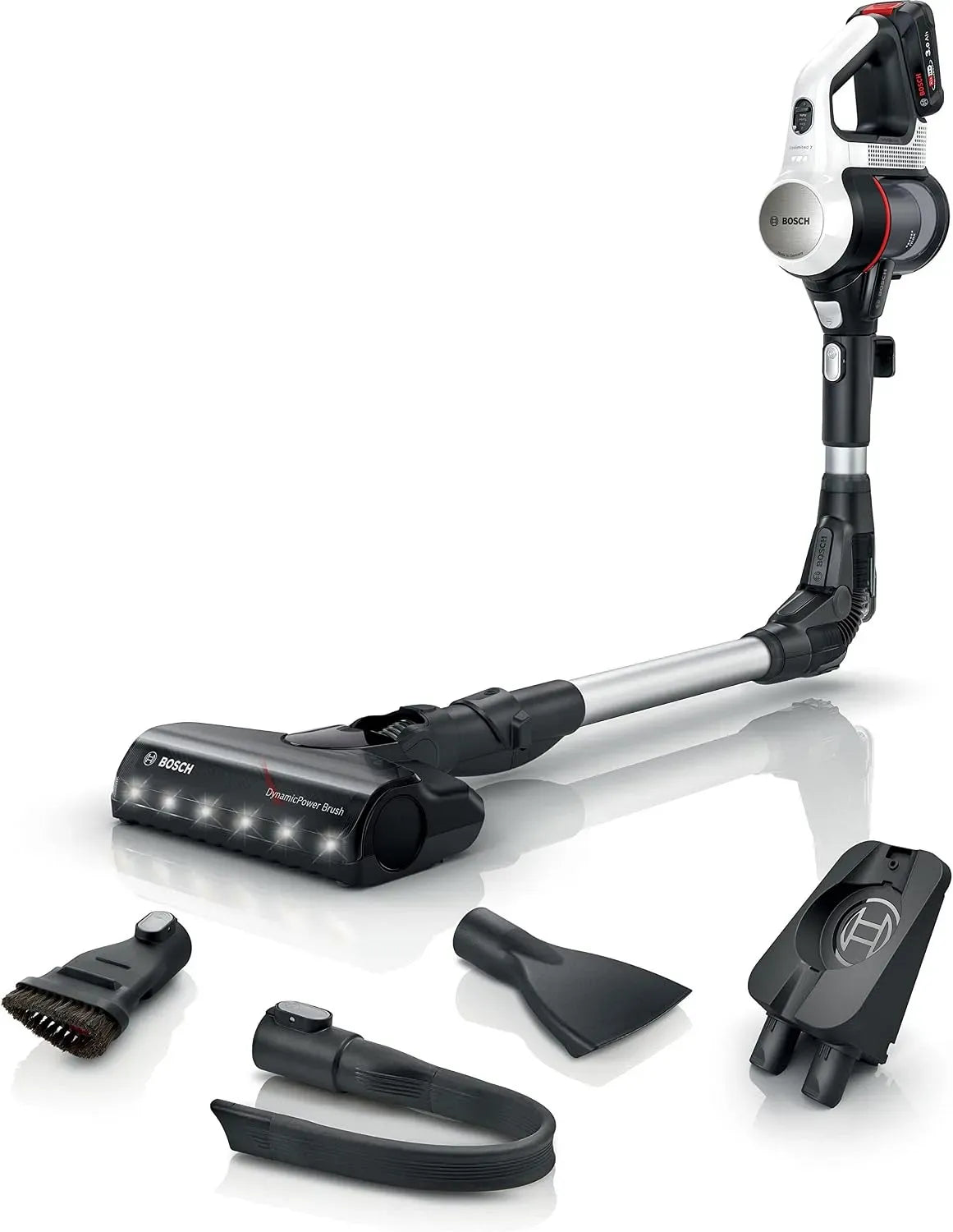 Bosch BBS711W Aspirateur, brosse LED, Unlimited 7