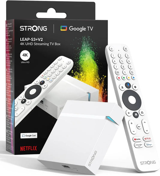 Google Leap-S3+V2 2GB Smart TV, téléviseur, 4K UHD, HDR, son Dolby, Wi-Fi, RAM + 16GB Stockage, HDR10+, Dolby Audio & Dolby Vision, WiFi 5, Avec Port
